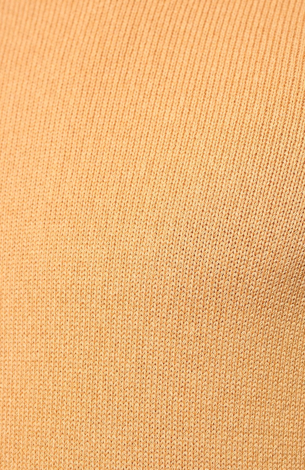 Мужской свитер из хлопка и шелка LORO PIANA оранжевого цвета, арт. FAI0661 | Фото 5 (Материал внешний: Шелк, Хлопок; Рукава: Длинные; Принт: Без принта; Длина (для топов): Стандартные; Мужское Кросс-КТ: Свитер-одежда; Стили: Кэжуэл)