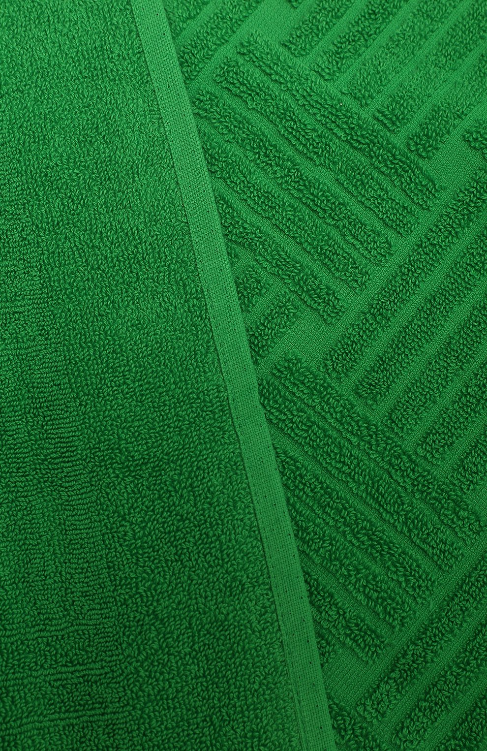 Мужские хлопковое полотенце BOTTEGA VENETA зеленого цвета, арт. 651118/4V106 | Фото 3 (Материал: Текстиль, Хлопок)