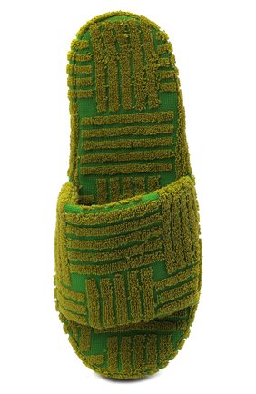 Мужские текстильные шлепанцы resort BOTTEGA VENETA зеленого цвета, арт. 660245/V1MY0 | Фото 6 (Материал внешний: Текстиль; Материал внутренний: Текстиль)