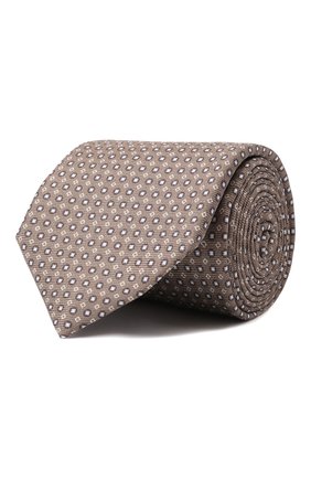 Мужской шелковый галстук CORNELIANI бежевого цвета по цене 20750 руб., арт. 89U390-2120320/00 | Фото 1 Мужской шелковый галстук CORNELIANI бежевого цвета, арт. 89U390-2120320/00 | Фото 1 (Материал: Текстиль, Шелк; Принт: С принтом)