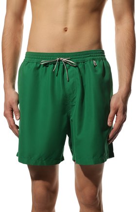 Мужские плавки-шорты LORO PIANA зеленого цвета, арт. FAG1762 | Фото 2 (Материал внешний: Синтетический материал; Мужское Кросс-КТ: плавки-шорты; Принт: Без принта)