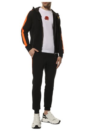 Мужские хлопковые джоггеры PARAJUMPERS черного цвета по цене 24200 руб., арт. 22SM-PM PAN XF03/C0LLINS | Фото 2 Мужские хлопковые джоггеры PARAJUMPERS черного цвета, арт. 22SM-PM PAN XF03/C0LLINS | Фото 2 (Материал внешний: Хлопок; Длина (брюки, джинсы): Стандартные; Силуэт М (брюки): Джоггеры; Стили: Спорт-шик)