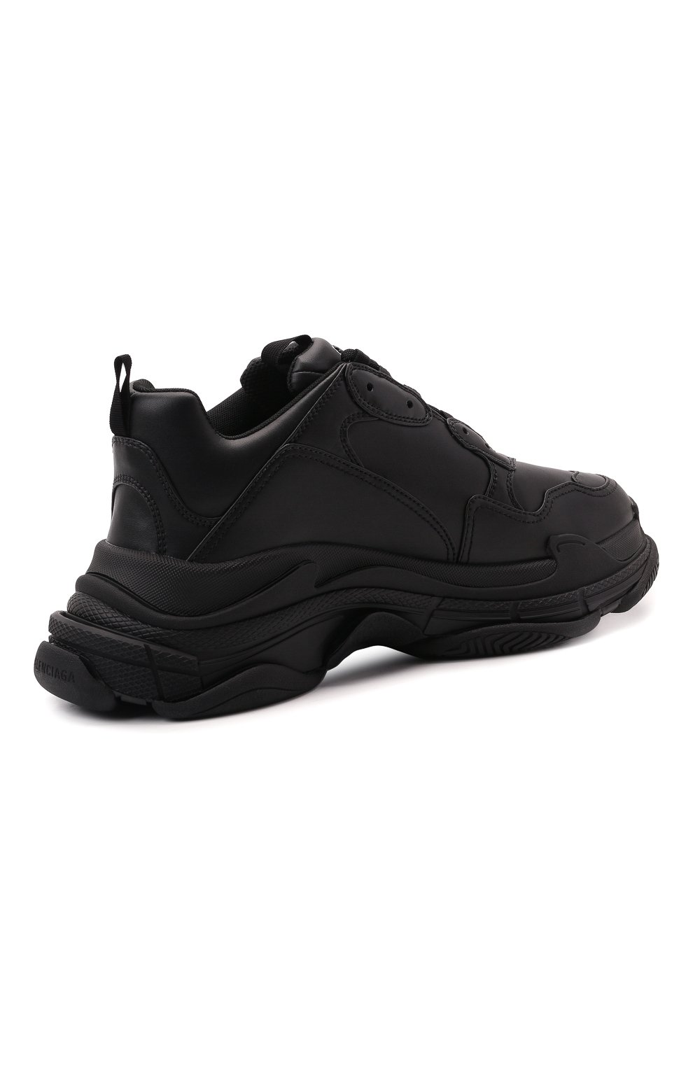 Мужские кроссовки triple s BALENCIAGA черного цвета, арт. 536737/W2FA5 | Фото 5 (Материал внешний: Экокожа; Стили: Классический; Материал утеплителя: Без утеплителя; Материал внутренний: Текстиль)