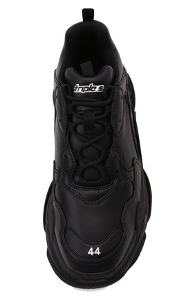 Мужские кроссовки triple s BALENCIAGA черного цвета, арт. 536737/W2FA5 | Фото 6 (Материал внешний: Экокожа; Стили: Классический; Материал утеплителя: Без утеплителя; Материал внутренний: Текстиль)