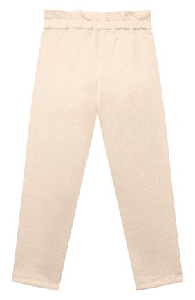 Детские хлопковые брюки CHLOÉ бежевого цвета, арт. C04309 | Фото 2 (Кросс-КТ НВ: Брюки)
