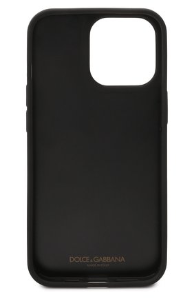 Кожаный чехол для iphone 13 pro DOLCE & GABBANA светло-бежевого цвета, арт. BI3135/A1001 | Фото 2 (Материал: Натуральная кожа)
