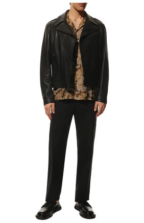 Мужские кожаные сабо PREMIATA черного цвета, арт. 31963/TAN0 | Фото 2 (Материал внешний: Кожа; Материал внутренний: Натуральная кожа)
