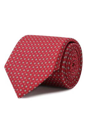 Мужской шелковый галстук CORNELIANI красного цвета, арт. 89U390-2120321/00 | Фото 1 (Материал: Текстиль, Шелк; Принт: С принтом)