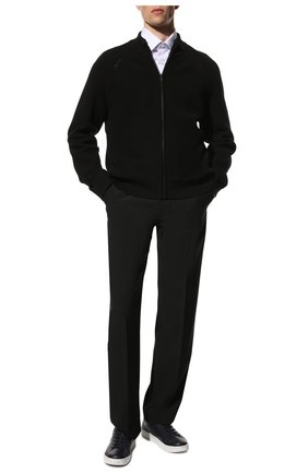 Мужские кожаные кеды malmo BOGNER темно-синего цвета, арт. 12220171/MALM0E M 1 A | Фото 2 (Материал внешний: Кожа; Материал внутренний: Текстиль; Материал утеплителя: Без утеплителя; Стили: Классический)