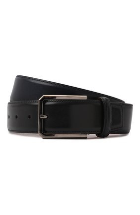 Мужской кожаный ремень SANTONI темно-синего цвета по цене 28350 руб., арт. CM40VC003C07G0BRU59 | Фото 1 Мужской кожаный ремень SANTONI темно-синего цвета, арт. CM40VC003C07G0BRU59 | Фото 1 (Случай: Формальный; Материал: Натуральная кожа)
