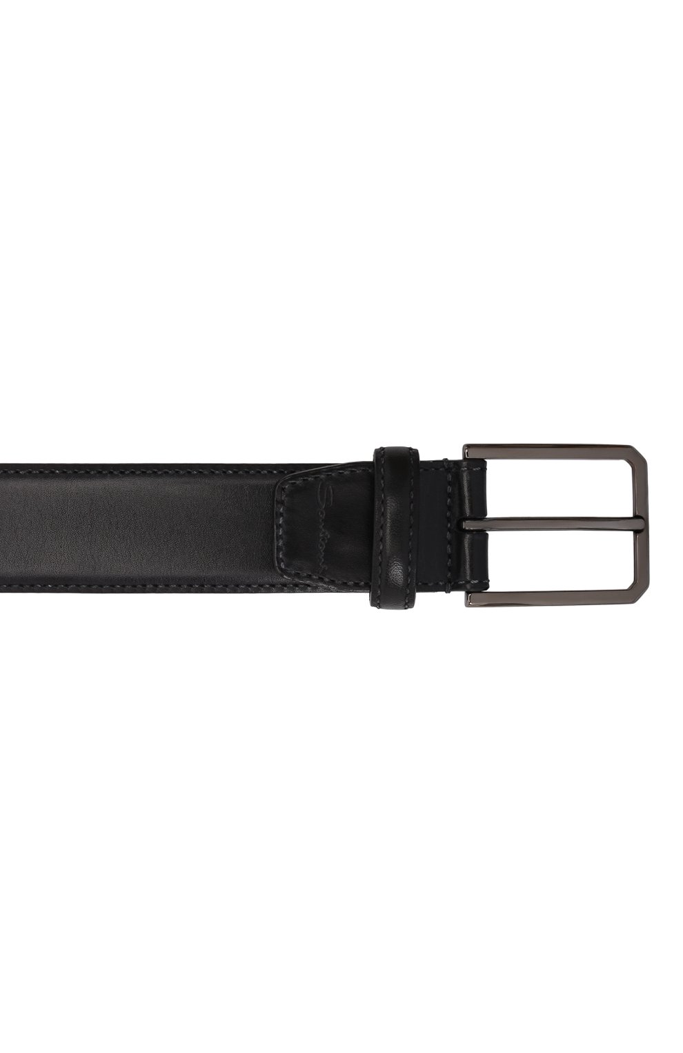 Мужской кожаный ремень SANTONI темно-синего цвета по цене 25650 руб., арт. CM35VC003B91GVVDU59 | Фото 4 Мужской кожаный ремень SANTONI темно-синего цвета, арт. CM35VC003B91GVVDU59 | Фото 4 (Материал: Натуральная кожа; Случай: Формальный)