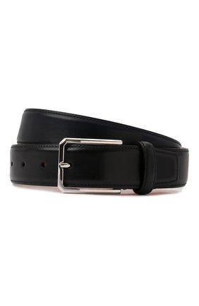 Мужской кожаный ремень SANTONI темно-синего цвета по цене 28350 руб., арт. CM35VC003B91E0BRU59 | Фото 1 Мужской кожаный ремень SANTONI темно-синего цвета, арт. CM35VC003B91E0BRU59 | Фото 1 (Случай: Формальный; Материал: Натуральная кожа)