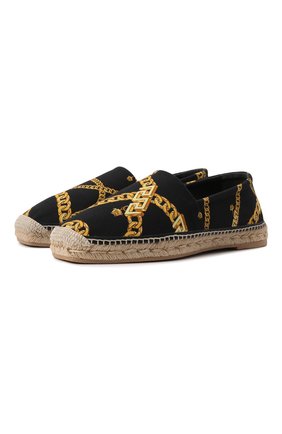 Мужские текстильные эспадрильи VERSACE черного цвета по цене 47450 руб., арт. 1004041/1A02821 | Фото 1 Мужские текстильные эспадрильи VERSACE черного цвета, арт. 1004041/1A02821 | Фото 1 (Материал внешний: Текстиль; Материал внутренний: Натуральная кожа)