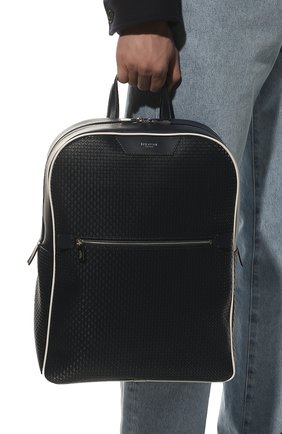 Мужской рюкзак stepan SERAPIAN синего цвета, арт. SRSTPMLL700631D | Фото 2 (Размер: large; Материал: Экокожа; Стили: Классический)