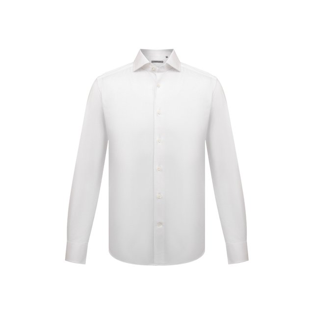 Хлопковая рубашка Corneliani Белый 89P112-2111214/00 5615330