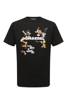 Мужская хлопковая футболка DOMREBEL черного цвета по цене 14400 руб., арт. MT00NZ/0VER TEE | Фото 1 Мужская хлопковая футболка DOMREBEL черного цвета, арт. MT00NZ/0VER TEE | Фото 1 (Длина (для топов): Стандартные; Материал внешний: Хлопок; Рукава: Короткие; Принт: С принтом; Стили: Гранж)