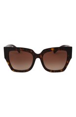 Женские солнцезащитные очки VALENTINO темно-коричневого цвета, арт. 4082-520113 | Фото 3 (Тип очков: С/з; Очки форма: Квадратные; Оптика Гендер: оптика-женское)