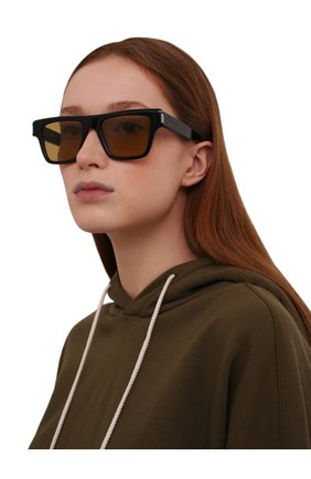 Женские солнцезащитные очки SAINT LAURENT желтого цвета, арт. SL 469 004 | Фото 2 (Тип очков: С/з; Оптика Гендер: оптика-женское; Очки форма: Квадратные)