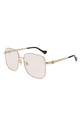 Женские оправа и цепочка GUCCI золотого цвета по цене 0 руб., арт. GG10920A 001 | Фото 4 Женские оправа и цепочка GUCCI золотого цвета, арт. GG10920A 001 | Фото 4 (Тип очков: Оправа; Очки форма: Квадратные; Оптика Гендер: оптика-женское)