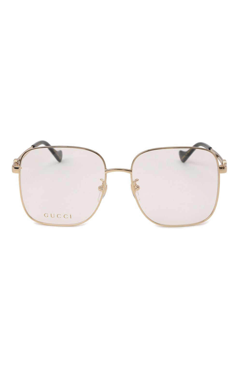 Женские оправа и цепочка GUCCI золотого цвета по цене 0 руб., арт. GG10920A 001 | Фото 5 Женские оправа и цепочка GUCCI золотого цвета, арт. GG10920A 001 | Фото 5 (Тип очков: Оправа; Очки форма: Квадратные; Оптика Гендер: оптика-женское)