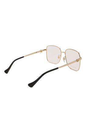Женские оправа и цепочка GUCCI золотого цвета по цене 0 руб., арт. GG10920A 001 | Фото 6 Женские оправа и цепочка GUCCI золотого цвета, арт. GG10920A 001 | Фото 6 (Тип очков: Оправа; Очки форма: Квадратные; Оптика Гендер: оптика-женское)