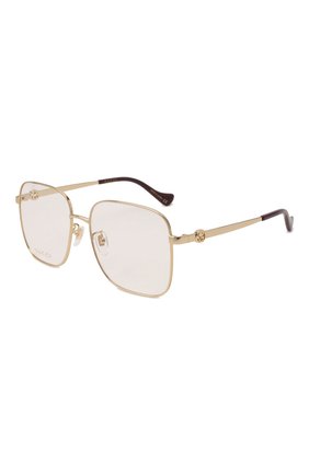 Женские оправа GUCCI золотого цвета по цене 31950 руб., арт. GG10920A 002 | Фото 1 Женские оправа GUCCI золотого цвета, арт. GG10920A 002 | Фото 1 (Тип очков: Оправа; Очки форма: Квадратные; Оптика Гендер: оптика-женское)