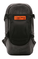 Мужской текстильный рюкзак HERON PRESTON серого цвета, арт. HMNB016S22FAB0011000 | Фото 1 (Материал: Текстиль; Стили: Кэжуэл; Размер: large)