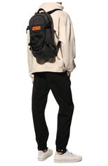 Мужской текстильный рюкзак HERON PRESTON серого цвета, арт. HMNB016S22FAB0011000 | Фото 3 (Материал: Текстиль; Стили: Кэжуэл; Размер: large)