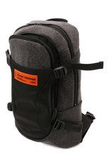 Мужской текстильный рюкзак HERON PRESTON серого цвета, арт. HMNB016S22FAB0011000 | Фото 5 (Материал: Текстиль; Стили: Кэжуэл; Размер: large)