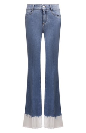 Женские джинсы STELLA MCCARTNEY голубого цвета по цене 51350 руб., арт. 372775/S0H63 | Фото 1 Женские джинсы STELLA MCCARTNEY голубого цвета, арт. 372775/S0H63 | Фото 1 (Длина (брюки, джинсы): Удлиненные; Материал внешний: Хлопок, Деним; Стили: Кэжуэл; Кросс-КТ: Деним; Силуэт Ж (брюки и джинсы): Расклешенные)
