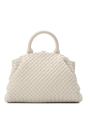 Женская сумка bv handle small BOTTEGA VENETA молочного цвета по цене 362000 руб., арт. 691188/V01D1 | Фото 1 Женская сумка bv handle small BOTTEGA VENETA молочного цвета, арт. 691188/V01D1 | Фото 1 (Сумки-технические: Сумки через плечо, Сумки top-handle; Материал: Натуральная кожа; Ремень/цепочка: На ремешке; Размер: small)