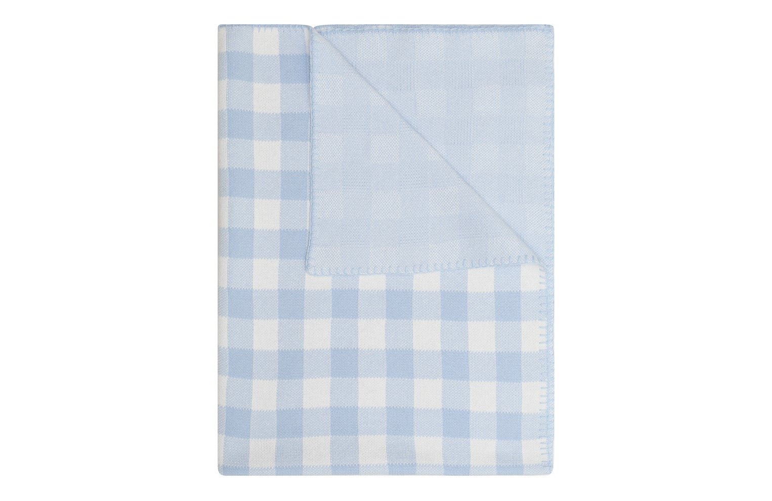 Детского хлопковое одеяло POLO RALPH LAUREN голубого цвета, арт. 320864895 | Фото 1