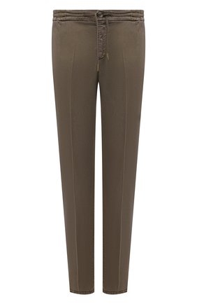 Мужские брюки ANDREA CAMPAGNA коричневого цвета, арт. AC208/T166.230 | Фото 1 (Материал внешний: Растительное волокно, Лиоцелл; Длина (брюки, джинсы): Стандартные; Случай: Повседневный; Силуэт М (брюки): Чиносы; Стили: Кэжуэл)