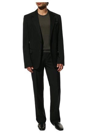 Мужские кожаные сабо cosy BALENCIAGA черного цвета, арт. 636605/WA2MA | Фото 2 (Материал внутренний: Натуральная кожа; Материал внешний: Кожа)