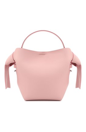 Женская сумка musubi mini ACNE STUDIOS розового цвета, арт. A10093 | Фото 1 (Ремень/цепочка: На ремешке; Материал: Натуральная кожа; Размер: mini; Сумки-технические: Сумки top-handle, Сумки через плечо)