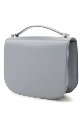 Женская сумка taos JIL SANDER голубого цвета по цене 178000 руб., арт. JSPU853526-WUB00083N | Фото 4 Женская сумка taos JIL SANDER голубого цвета, арт. JSPU853526-WUB00083N | Фото 4 (Сумки-технические: Сумки top-handle; Материал: Натуральная кожа; Ремень/цепочка: На ремешке; Размер: small)
