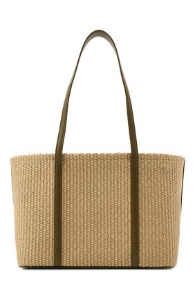 Женская сумка-шопер LORO PIANA бежевого цвета, арт. FAM2248 | Фото 1 (Размер: medium; Материал: Текстиль)