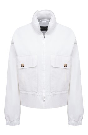 Женская льняная куртка LORO PIANA белого цвета, арт. FAM0650 | Фото 1 (Материал внешний: Лен; Рукава: Длинные; Длина (верхняя одежда): Короткие; Материал подклада: Лен; Кросс-КТ: Куртка; Стили: Кэжуэл)