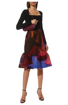 Женская хлопковая юбка DRIES VAN NOTEN разноцветного цвета по цене 108500 руб., арт. 221-010841-4125 | Фото 2 Женская хлопковая юбка DRIES VAN NOTEN разноцветного цвета, арт. 221-010841-4125 | Фото 2 (Материал внешний: Хлопок; Длина Ж (юбки, платья, шорты): До колена; Женское Кросс-КТ: Юбка-одежда; Стили: Романтичный)