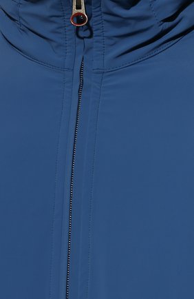 Мужской бомбер KIRED синего цвета, арт. WMARI02W690501000A | Фото 5 (Кросс-КТ: Куртка; Рукава: Длинные; Принт: Без принта; Материал внешний: Синтетический материал; Длина (верхняя одежда): Короткие; Стили: Кэжуэл)