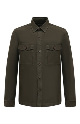 Мужская хлопковая рубашка TOM FORD хаки цвета по цене 66800 руб., арт. 3FT699/94GGNW | Фото 1 Мужская хлопковая рубашка TOM FORD хаки цвета, арт. 3FT699/94GGNW | Фото 1 (Длина (для топов): Стандартные; Рукава: Длинные; Материал внешний: Хлопок; Случай: Повседневный; Манжеты: На пуговицах; Воротник: Кент; Принт: Однотонные; Рубашки М: Classic Fit; Стили: Милитари)