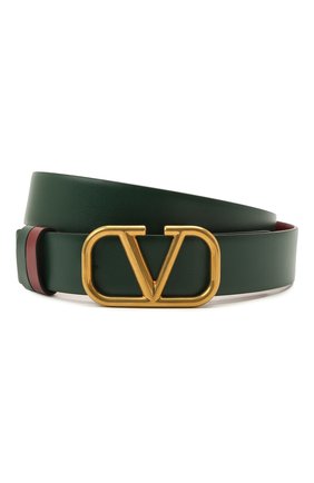 Мужской кожаный ремень VALENTINO темно-зеленого цвета по цене 49950 руб., арт. XY0T0T47/NVP | Фото 1 Мужской кожаный ремень VALENTINO темно-зеленого цвета, арт. XY0T0T47/NVP | Фото 1 (Случай: Повседневный; Материал: Натуральная кожа)