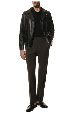 Мужские кожаные сабо BALLY черного цвета, арт. MSF008/VT005 | Фото 2 (Материал внешний: Кожа; Материал внутренний: Натуральная кожа)