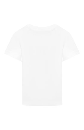 Детский хлопковая футболка DSQUARED2 белого цвета, арт. DQ0918-D00MM | Фото 2