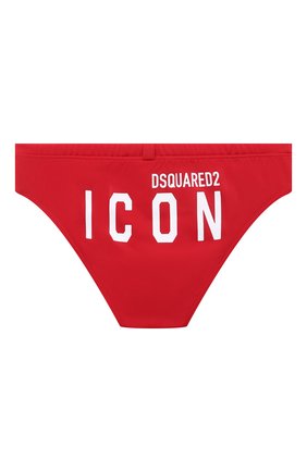 Детские плавки DSQUARED2 красного цвета по цене 8255 руб., арт. DQ1017-D000V | Фото 2 Детские плавки DSQUARED2 красного цвета, арт. DQ1017-D000V | Фото 2 (Материал внешний: Синтетический материал; Материал подклада: Синтетический материал)