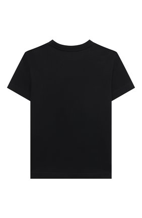 Детская хлопковая футболка DIESEL черного цвета, арт. J00575-KYATB | Фото 2 (Рукава: Короткие; Материал внешний: Хлопок)