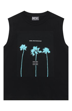 Детский хлопковый топ DIESEL черного цвета по цене 5455 руб., арт. J00611-00YI9 | Фото 1 Детский хлопковый топ DIESEL черного цвета, арт. J00611-00YI9 | Фото 1 (Рукава: Короткие; Материал внешний: Хлопок; Девочки Кросс-КТ: топ-одежда; Ростовка одежда: 10 - 11 лет | 140 - 146см, 12 лет | 152 см, 16 лет | 164 см, 4 года | 104 см, 6 лет | 116 см, 8 лет | 128 см)
