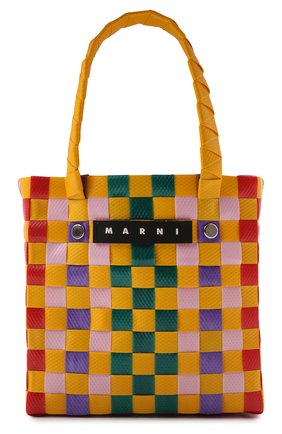 Детская сумка MARNI желтого цвета, арт. M00178-M00IW | Фото 1 (Материал: Экокожа)