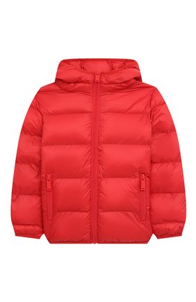 Детский куртка DSQUARED2 красного цвета, арт. DQ0723-D009D | Фото 1 (Рукава: Длинные; Материал внешний: Синтетический материал; Материал подклада: Синтетический материал)
