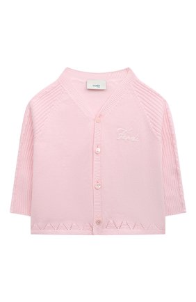 Детский комплект из кардигана и брюк FENDI розового цвета, арт. BUG093/AJ21 | Фото 2 (Кросс-КТ НВ: Костюм)